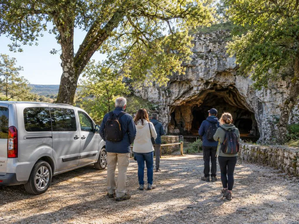 From Cahors: Pech Merle Cave & Saint-Cirq-Lapopie